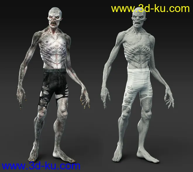 The Creature HD for Genesis 8 Male模型的图片2