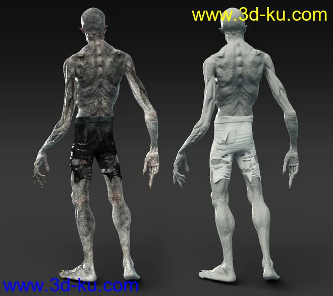 The Creature HD for Genesis 8 Male模型的图片3