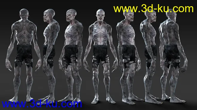 The Creature HD for Genesis 8 Male模型的图片4