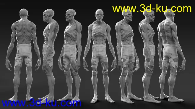 The Creature HD for Genesis 8 Male模型的图片5