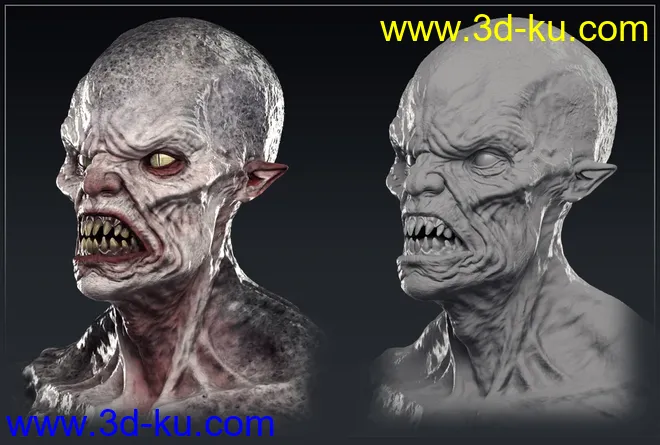 The Creature HD for Genesis 8 Male模型的图片6