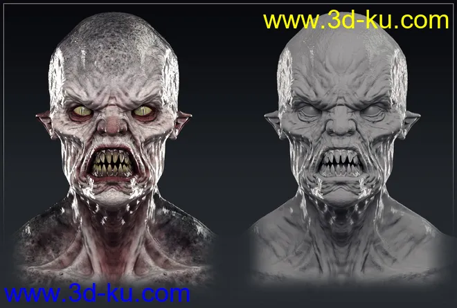 The Creature HD for Genesis 8 Male模型的图片7