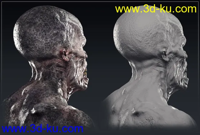 The Creature HD for Genesis 8 Male模型的图片9