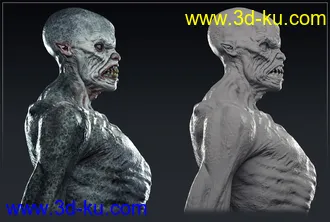 3D打印模型The Creature HD for Genesis 8 Male的图片