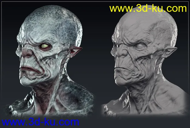 The Creature HD for Genesis 8 Male模型的图片15