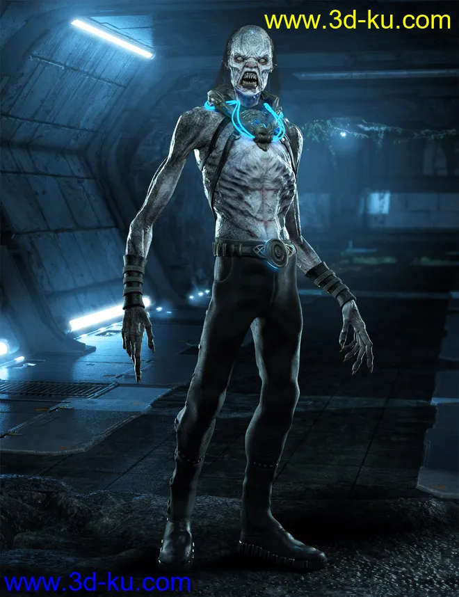 The Creature HD for Genesis 8 Male模型的图片16