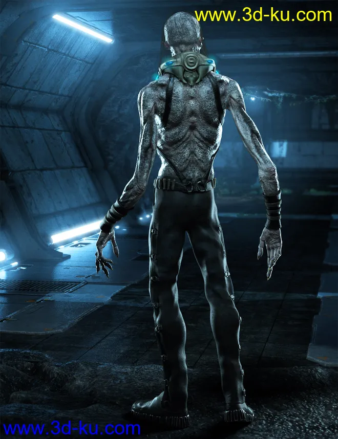 The Creature HD for Genesis 8 Male模型的图片17