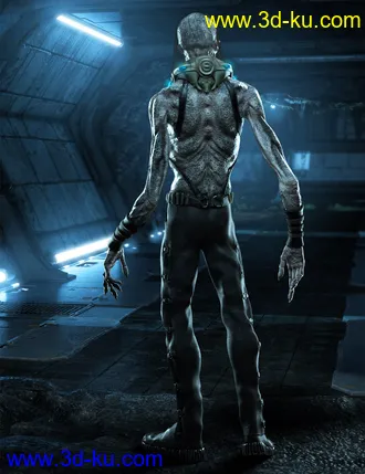 3D打印模型The Creature HD for Genesis 8 Male的图片