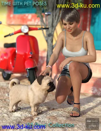 3D打印模型Time With Pet Poses for Genesis 8 Female的图片