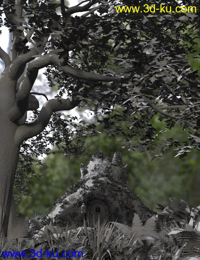 Tree Stump Garden模型的图片5