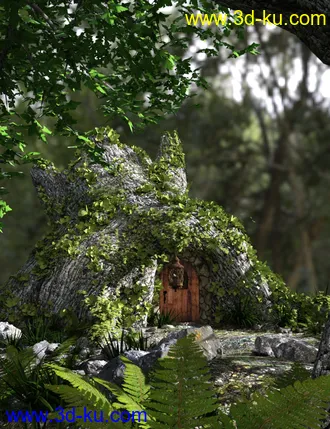 3D打印模型Tree Stump Garden的图片