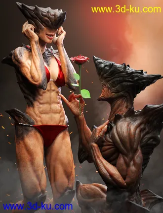 3D打印模型Uber Demoness HD for Genesis 8 Female的图片