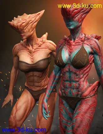 3D打印模型Uber Demoness HD for Genesis 8 Female的图片