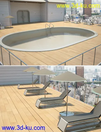 3D打印模型Utopia Balcony with Pool的图片