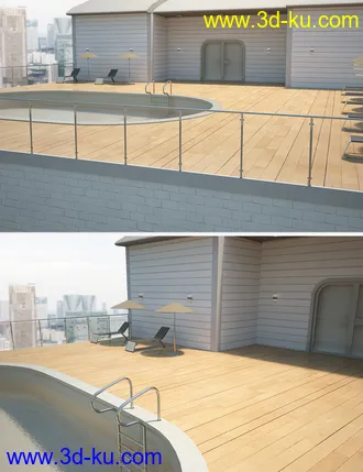 3D打印模型Utopia Balcony with Pool的图片