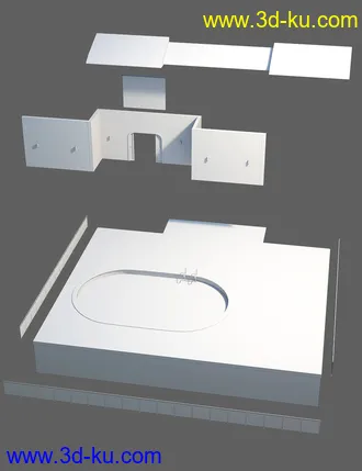 3D打印模型Utopia Balcony with Pool的图片