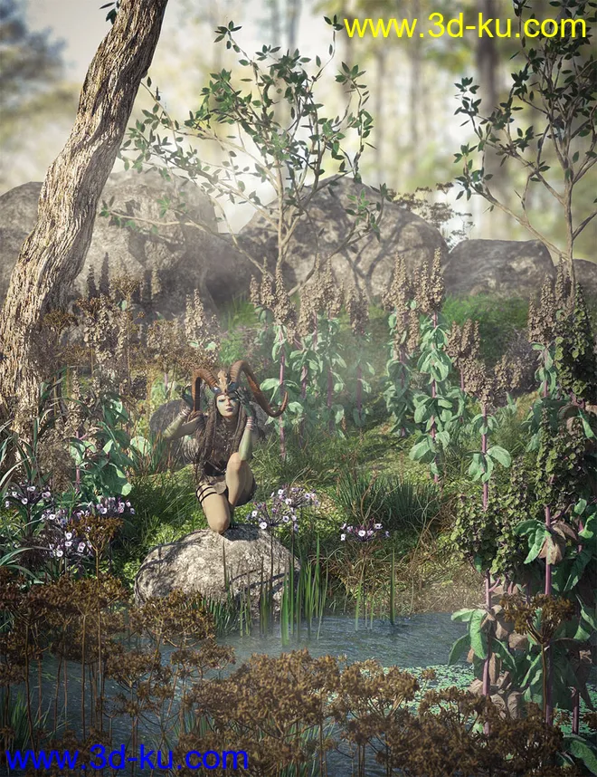 Wildflowers - Tall Weeds and Seed heads模型的图片1