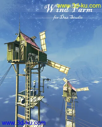 3D打印模型Wind Farm for Daz studio的图片