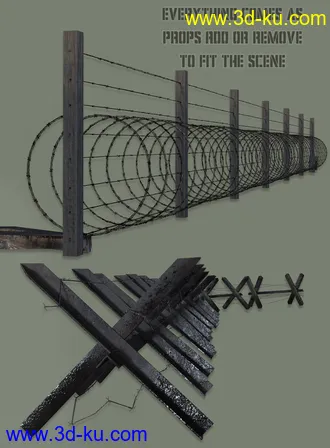 3D打印模型WW1 Trench, No Man's Land的图片