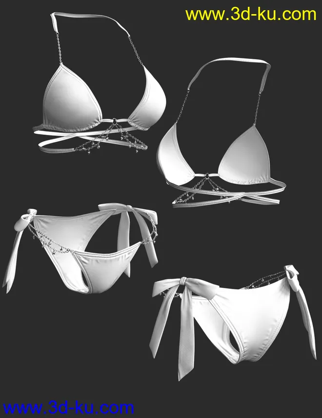 X-Fashion Chic Bikini for Genesis 8 Female(s)模型的图片5