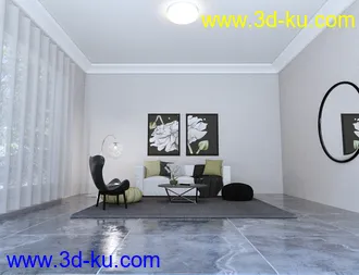 3D打印模型X-Fashion Chic Living Room的图片