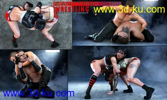 3D打印模型Z Anything Goes Wrestling Shapes and Poses for Genesis 8的图片