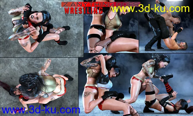 Z Anything Goes Wrestling Shapes and Poses for Genesis 8模型的图片7