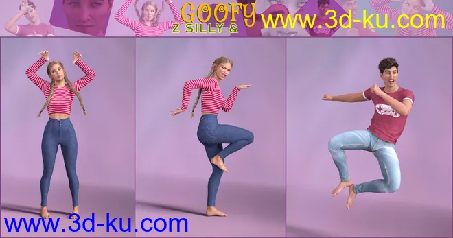 Z Silly and Goofy Pose Mega Set模型的图片5