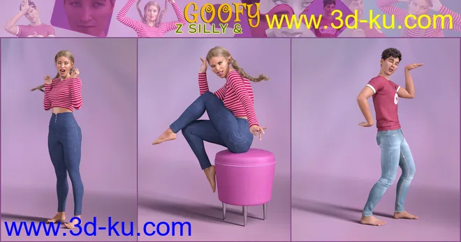 Z Silly and Goofy Pose Mega Set模型的图片8