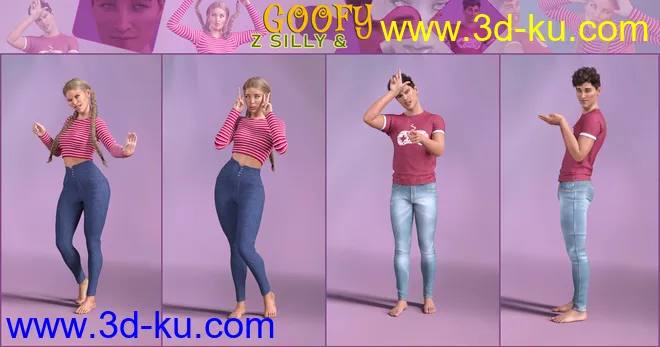 Z Silly and Goofy Pose Mega Set模型的图片9