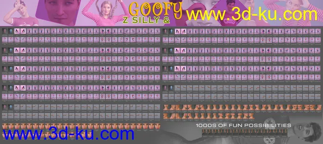 Z Silly and Goofy Pose Mega Set模型的图片12