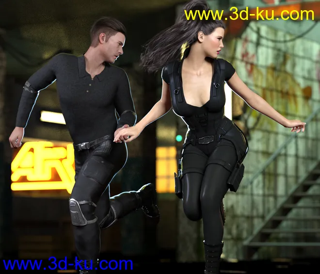 Z Walking and Running Pose Mega Set模型的图片2