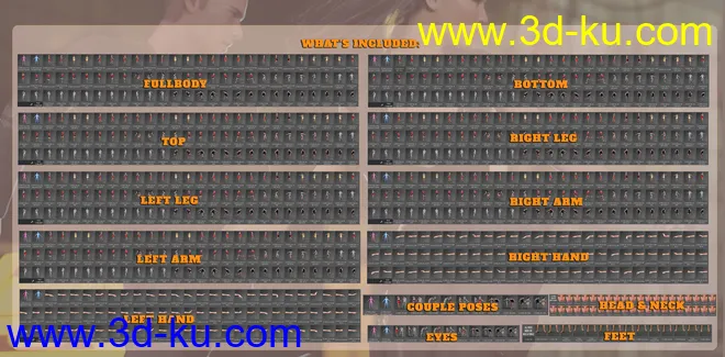 Z Walking and Running Pose Mega Set模型的图片8