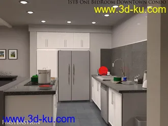 1stB One Bedroom Downtown Condo Apartment模型的图片7