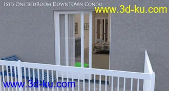 3D打印模型1stB One Bedroom Downtown Condo Apartment的图片