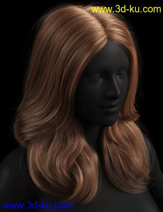 2021-01 Hair for Genesis 8 Females模型的图片2