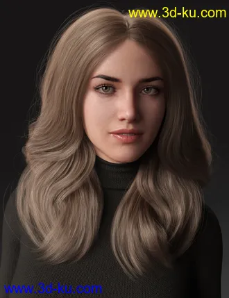 2021-01 Hair for Genesis 8 Females模型的图片4