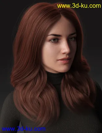 3D打印模型2021-01 Hair for Genesis 8 Females的图片