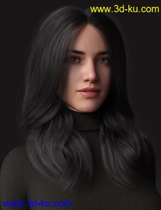 2021-01 Hair for Genesis 8 Females模型的图片7
