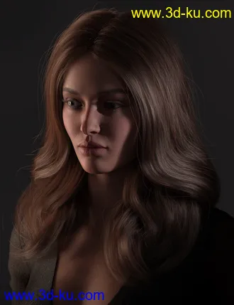 3D打印模型2021-01 Hair for Genesis 8 Females的图片