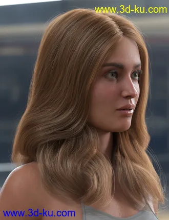 3D打印模型2021-01 Hair for Genesis 8 Females的图片