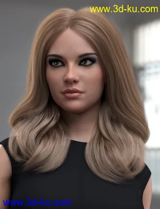 3D打印模型2021-01 Hair for Genesis 8 Females的图片
