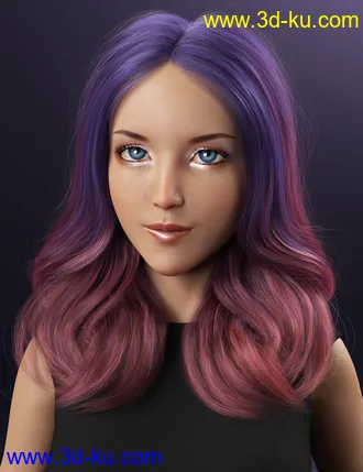 2021-01 Hair for Genesis 8 Females模型的图片24
