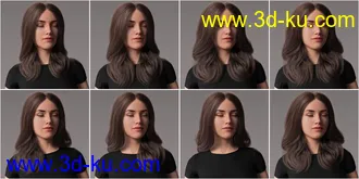 2021-01 Hair for Genesis 8 Females模型的图片29