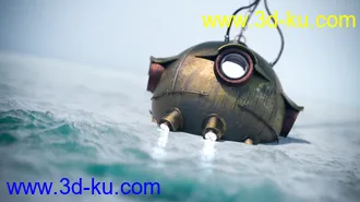 3D打印模型3D Photo Scenes - Waves的图片