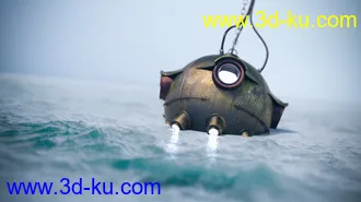 3D打印模型3D Photo Scenes - Waves的图片