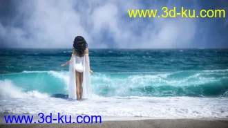 3D打印模型3D Photo Scenes - Waves的图片