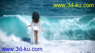 3D打印模型3D Photo Scenes - Waves的图片