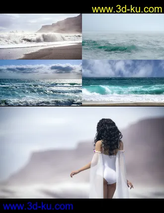 3D打印模型3D Photo Scenes - Waves的图片