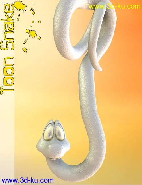 3D Universe Toon Snake模型的图片1